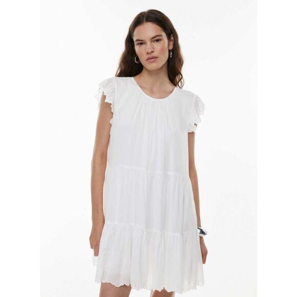 Aritzia Brand Wilfred Sidonie Flutter Sleeve Dress - Picture 1 of 6